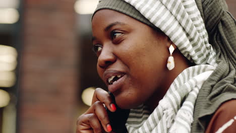 Black-Muslim-Woman-Talking-on-Cellphone
